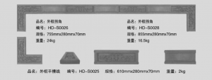 外框拐角及平槽線